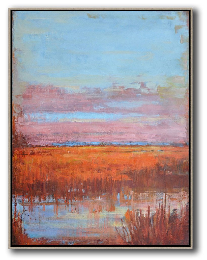 Hand-painted oversized abstract landscape painting by Jackson oil painting gallery